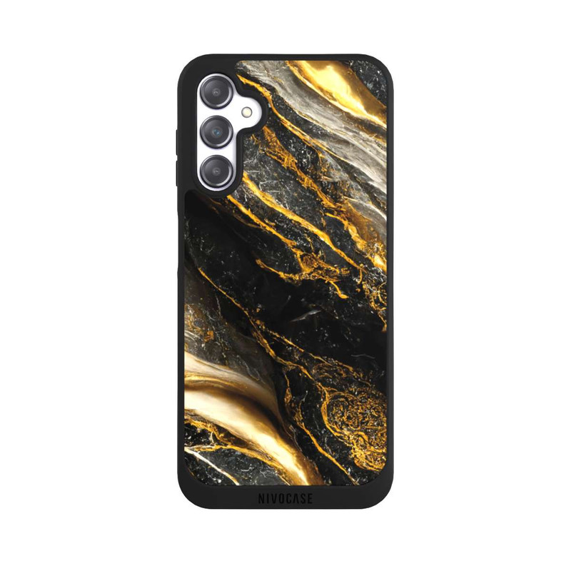 Galaxy A14 5G NIVOpure Schwarze Marmor Goldschichten