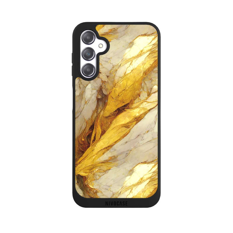 Galaxy A14 5G NIVOpure Weiße Marmor-Golddruckschichten