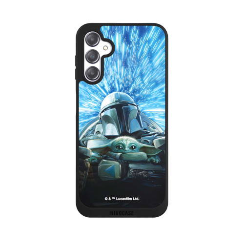 Samsung Galaxy A14 5G NIVOpure Grogu und Mando fliegen blau