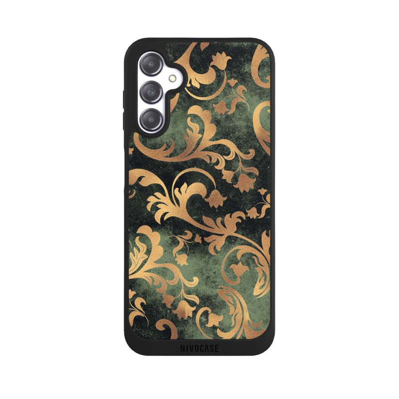 Galaxy A14 5G NIVOpure Damasttapete Dunkelgrün
