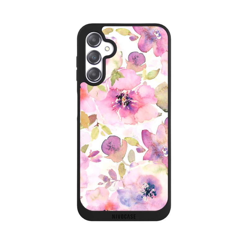 Galaxy A14 5G NIVOpure Tapete mit rosa Blumen