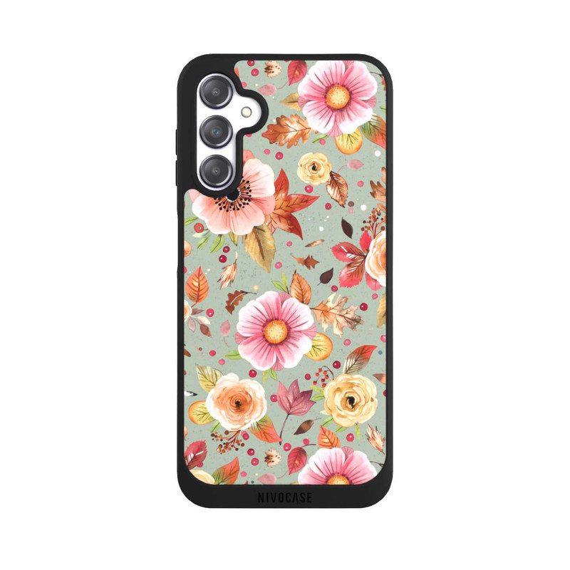 Galaxy A14 5G NIVOpure Fleurs d'automne Vert tendre