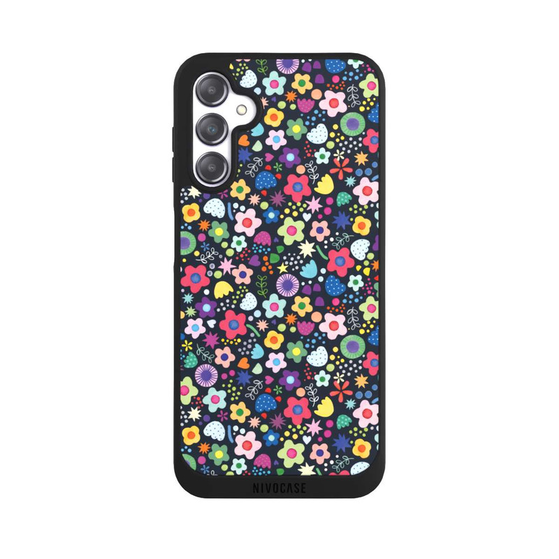 Galaxy A14 5G NIVOpure Psychedelic Flowers Multi Black