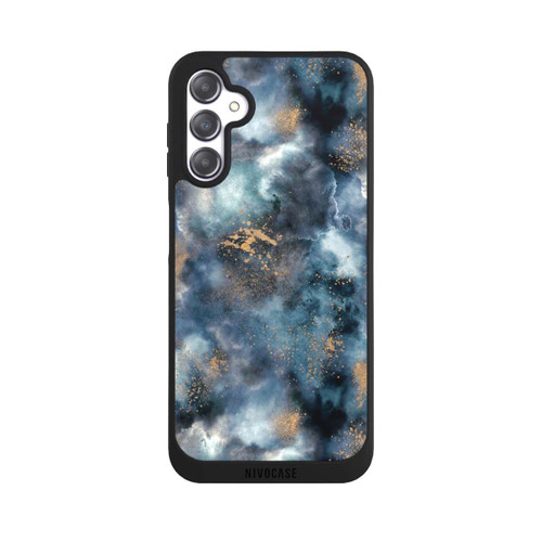 Samsung Galaxy A14 5G NIVOpure Smoky Marble Watercolor Navy