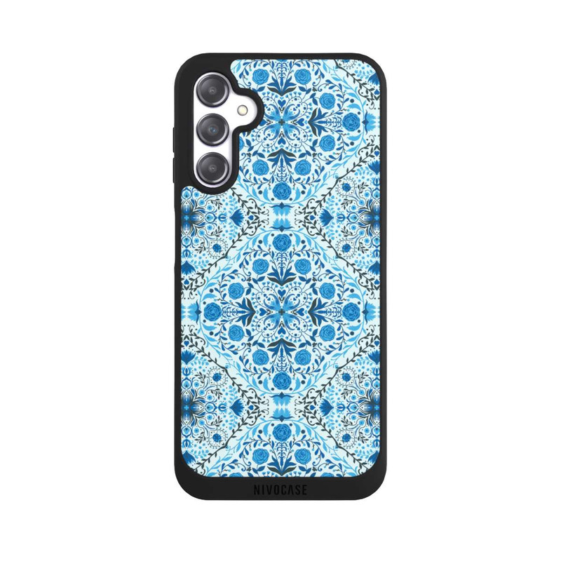 Galaxy A14 5G NIVOpure Blue Floral Tiles