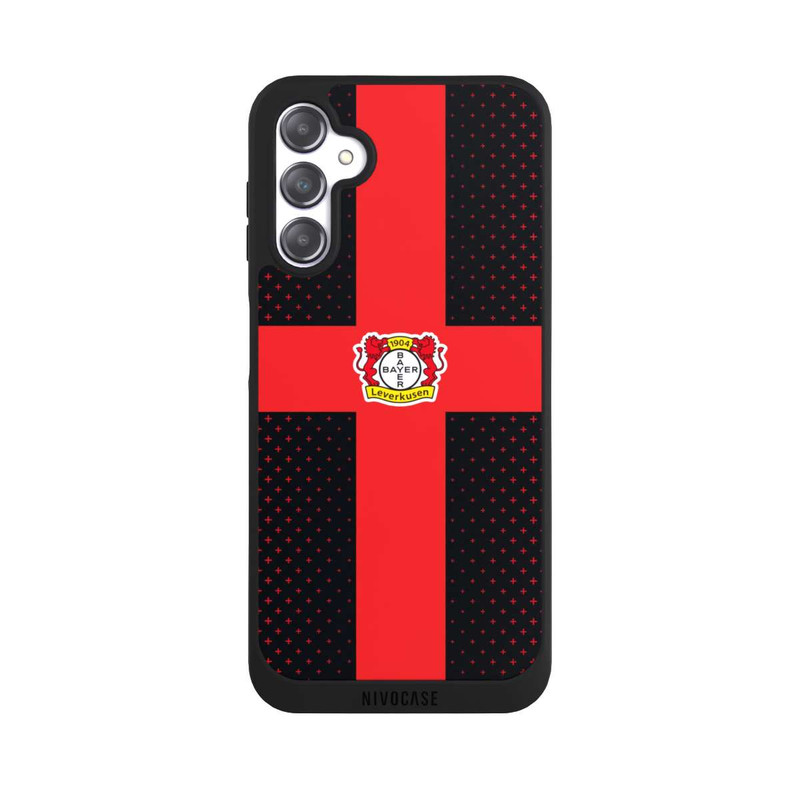 Galaxy A14 5G NIVOpure Bayer 04 Leverkusen Rotes Kreuz auf Schwarz