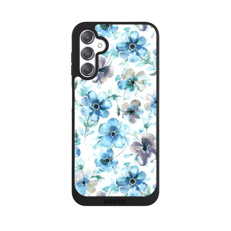 Galaxy A14 5G NIVOpure Blaues Blumenmuster Trendy