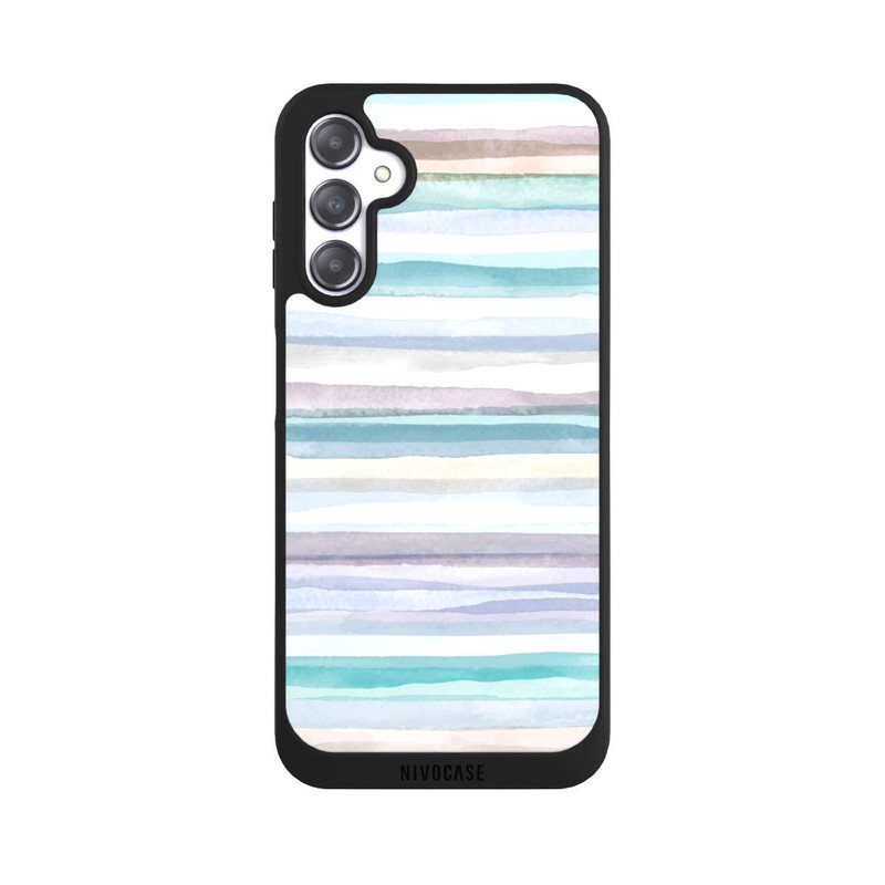 Galaxy A14 5G NIVOpure Pastellfarbene Streifen Blau