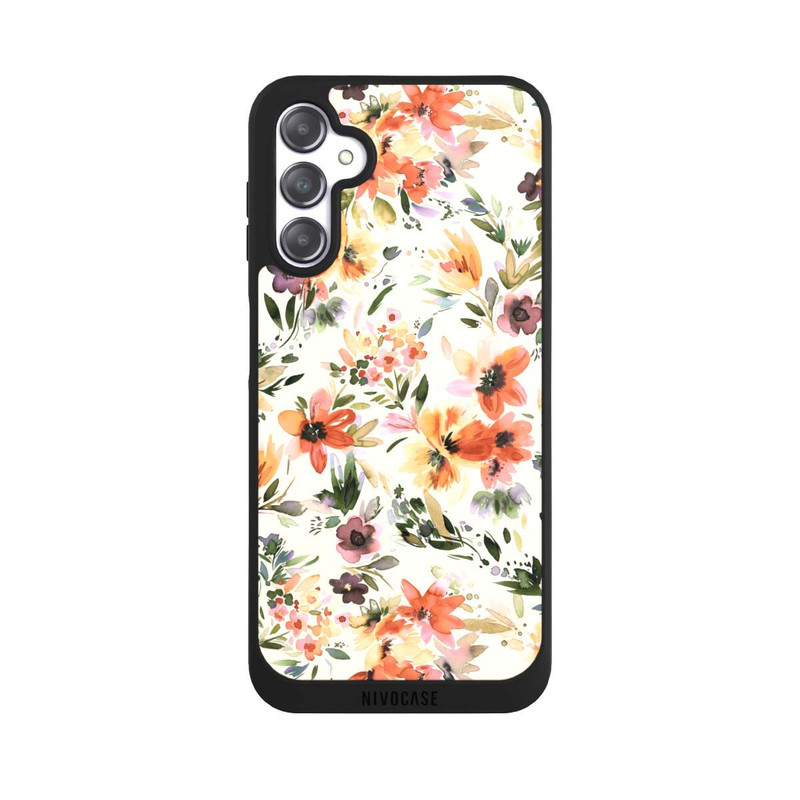 Galaxy A14 5G NIVOpure Fleurs artistiques d'été Ivoire