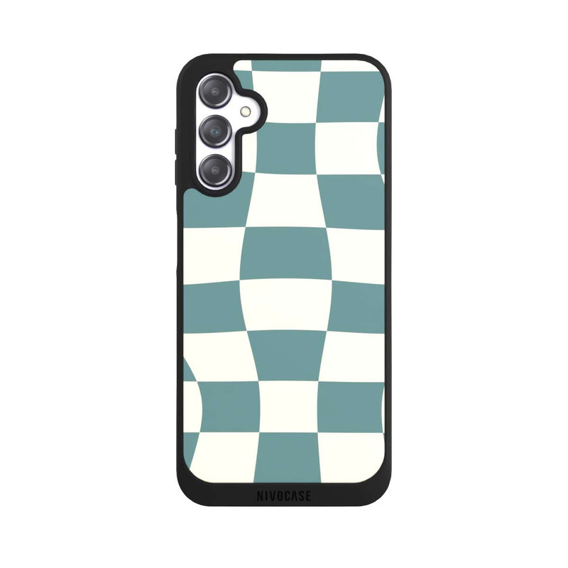 Galaxy A14 5G NIVOpure Schachbrett Petrol