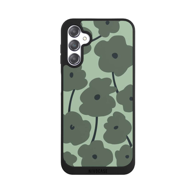 Galaxy A14 5G NIVOpure Minimalistische Blumen Grün