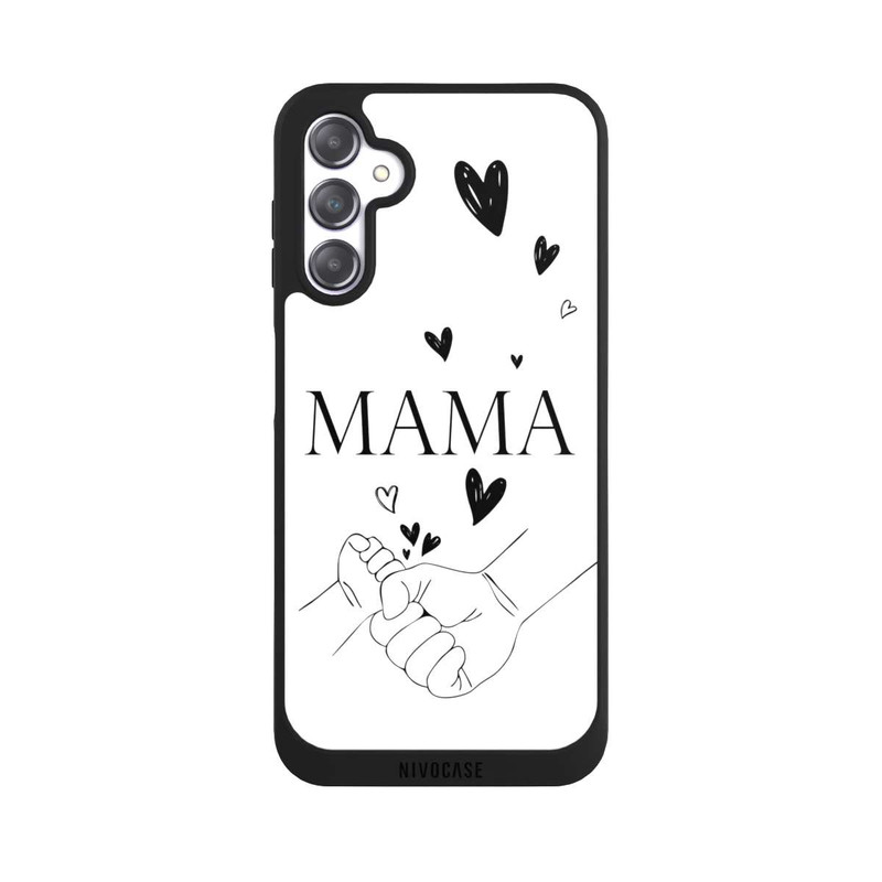 Galaxy A14 5G NIVOpure Muttertag Line Art Hände Schwarz Weiß