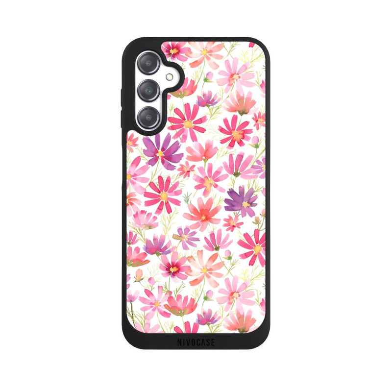 Galaxy A14 5G NIVOpure Boho Cosmos Flowers Purple
