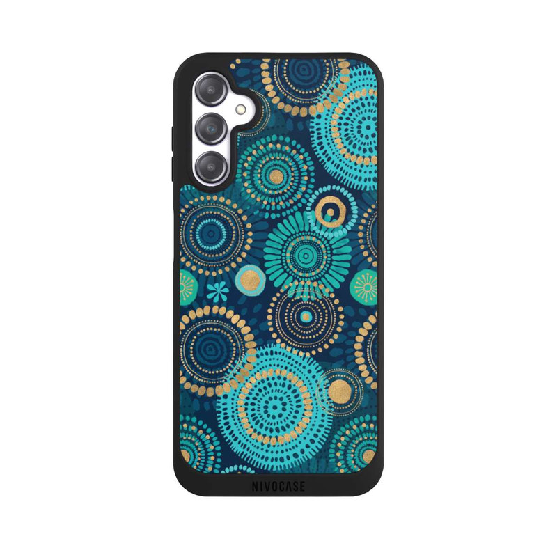 Galaxy A14 5G NIVOpure Blockprint India Teal Gold