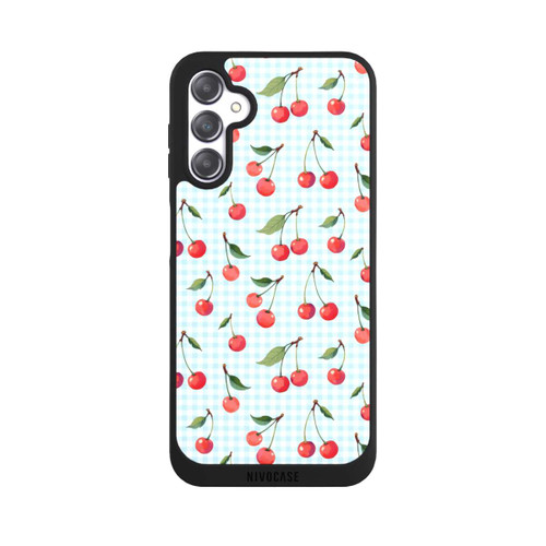 Samsung Galaxy A14 5G NIVOpure Cherries and Blue Gingham