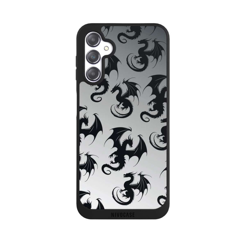 Galaxy A14 5G NIVOpure Drachen Muster Grau