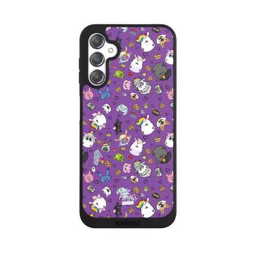 Samsung Galaxy A14 5G NIVOpure Muster Lila Hintergrund Pummeleinhorn