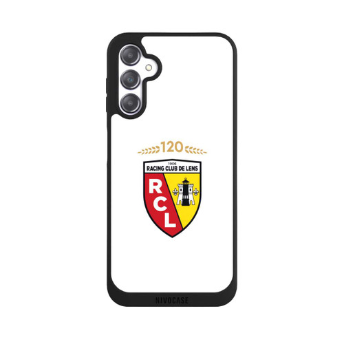 Samsung Galaxy A14 5G NIVOpure RC Lens 120 Jahre Jubiläums Logo weiß