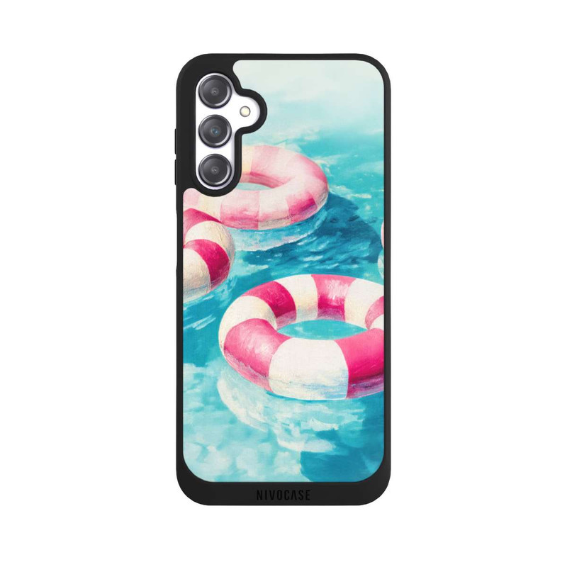 Galaxy A14 5G NIVOpure Striped Swim Rings in The Pool