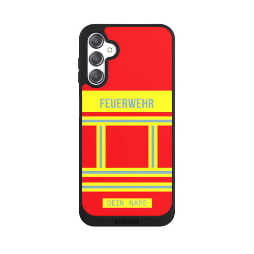 Samsung Galaxy A14 5G NIVOpure Feuerwehr Uniform Rot Personalisierbar