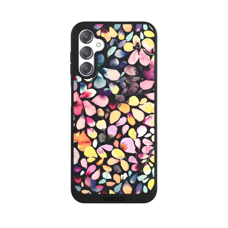 Galaxy A14 5G NIVOpure Eucalyptus Watercolor Leaves Black