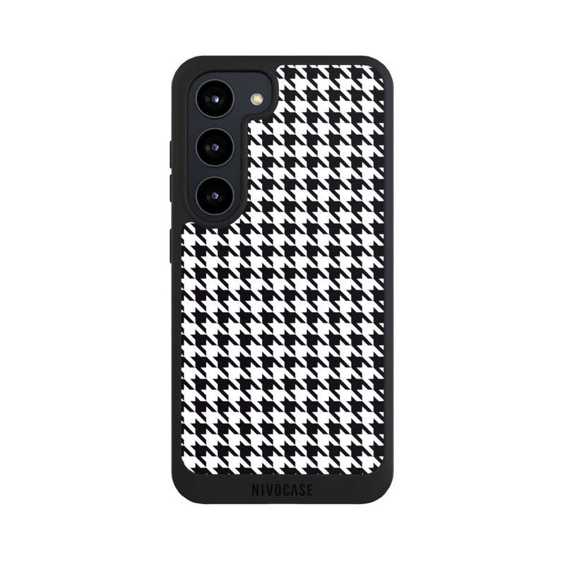 Galaxy S23 NIVOpure Hahnentritt Schwarz Weiß
