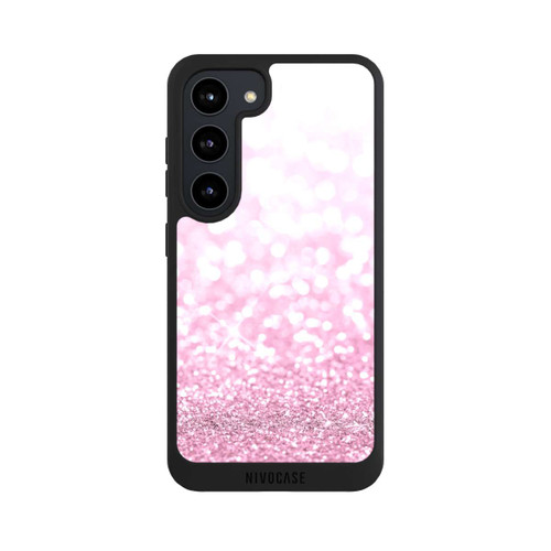 Samsung Galaxy S23 NIVOpure Pluie de paillettes roses look