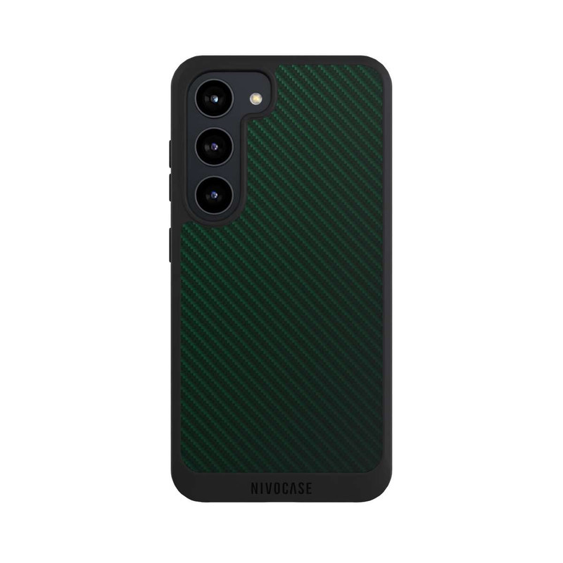 Galaxy S23 NIVOpure British Racing Green Carbon
