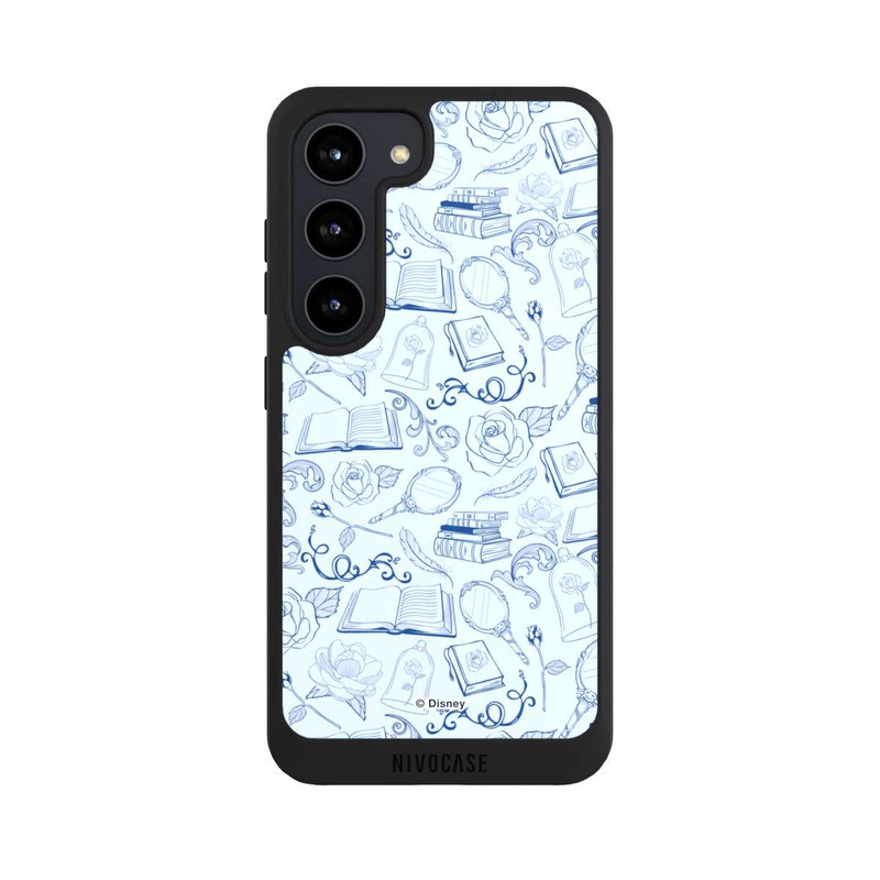 Galaxy S23 NIVOpure Beauty and Beast Pattern Blue