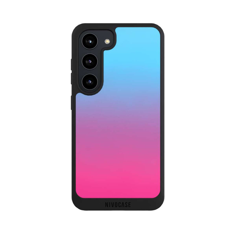 Galaxy S23 NIVOpure Dégradé de Couleur Bleu Rose Vif