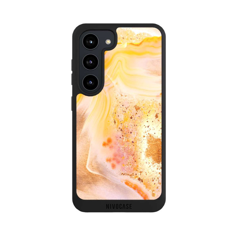 Galaxy S23 NIVOpure Marbre Orange Scintillant