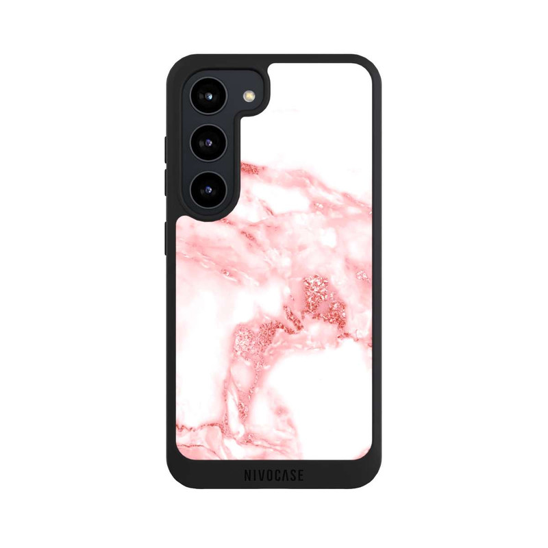 Galaxy S23 NIVOpure Marmor rosa und weiß