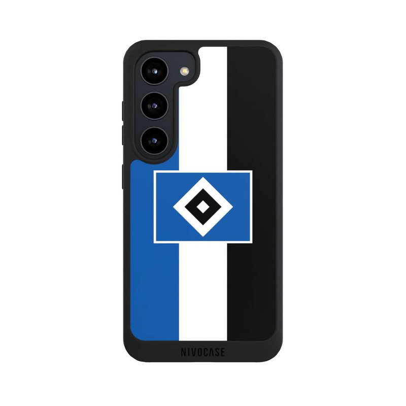 Galaxy S23 NIVOpure HSV Streifen - Blau-Weiß-Schwarz