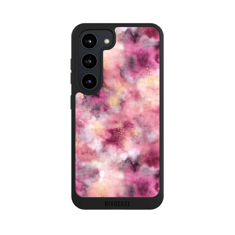 Galaxy S23 NIVOpure Rauchiges Marmoraquarell rosa