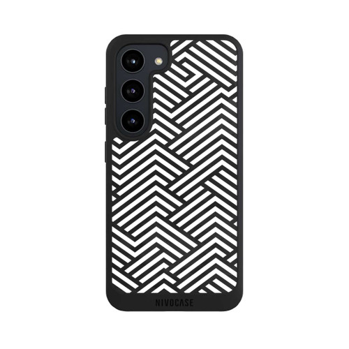 Samsung Galaxy S23 NIVOpure Schwarz und Weiß ZigZag