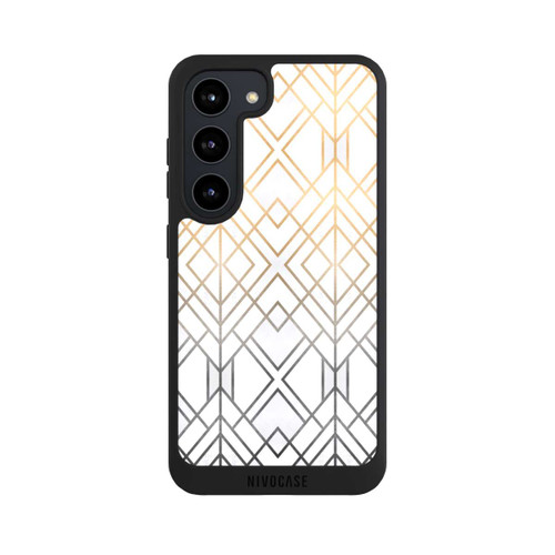 Samsung Galaxy S23 NIVOpure Gold und Grauer Geo Golddruck