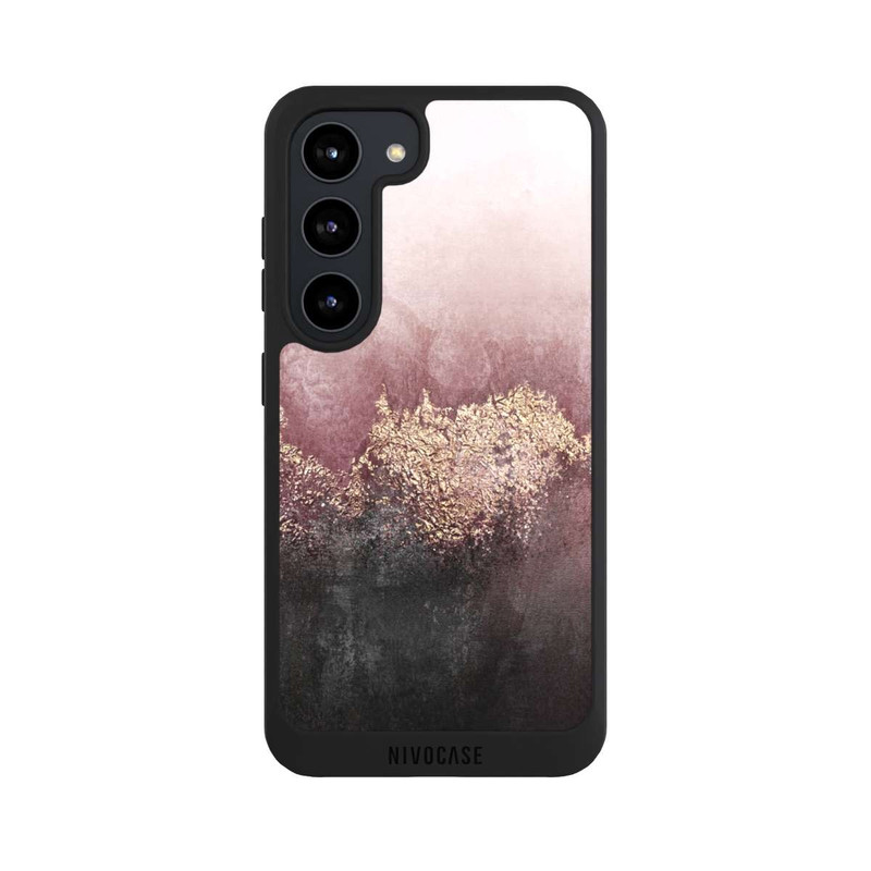 Galaxy S23 NIVOpure Pink Sky Dust Gold Print