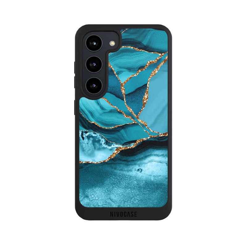 Galaxy S23 NIVOpure Eisblaue Marmor Landschaft