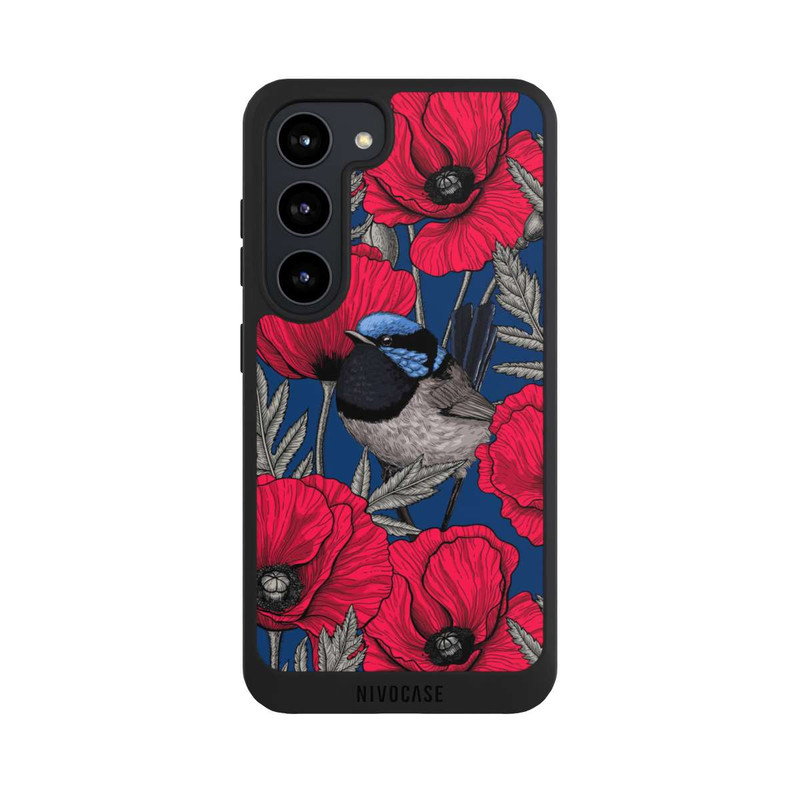 Galaxy S23 NIVOpure Fairy-wrens and poppies 2