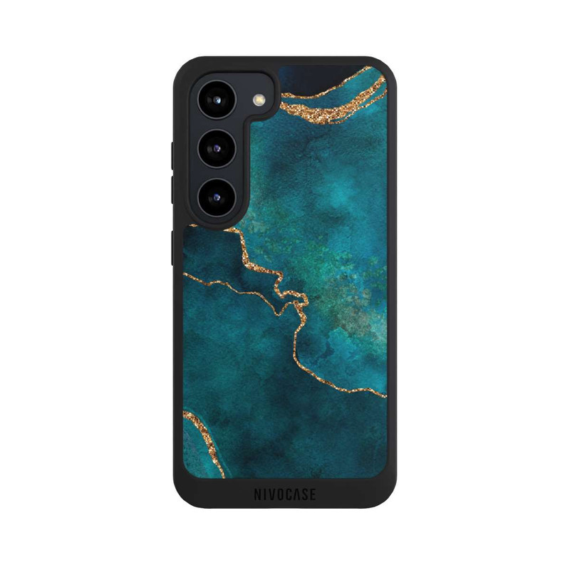 Galaxy S23 NIVOpure Edelstein glänzend aquamarin