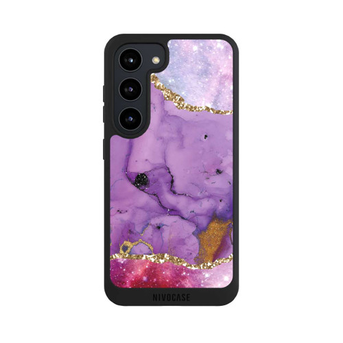 Samsung Galaxy S23 NIVOpure Purple Galaxy Glamour Marble