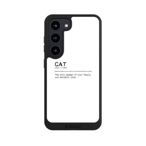 Samsung Galaxy S23 NIVOpure Zitat Katzenfamilie (englisch)