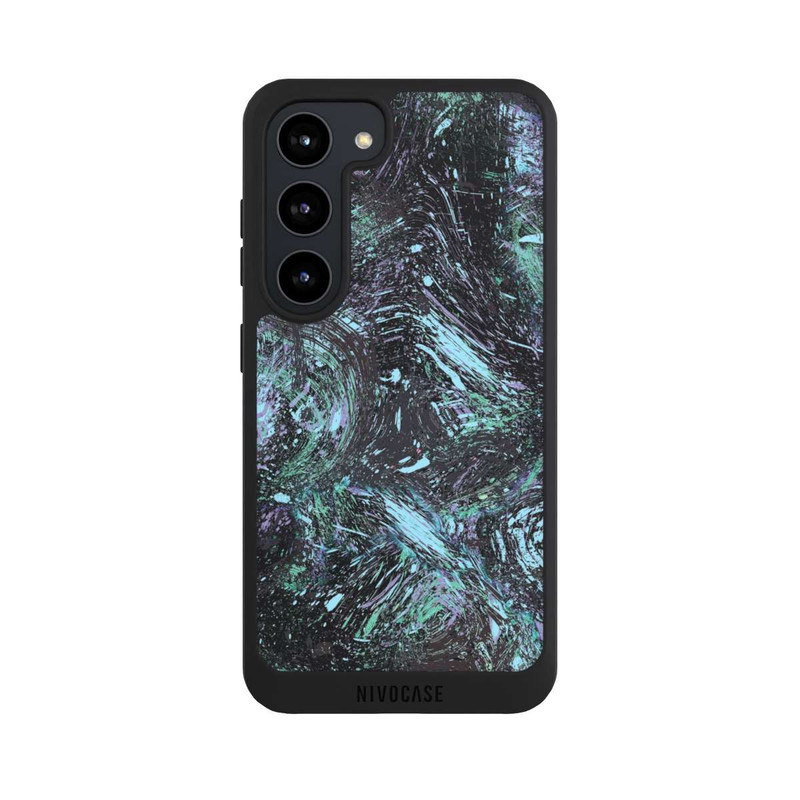 Galaxy S23 NIVOpure Abstrakt tropfender Staub lila