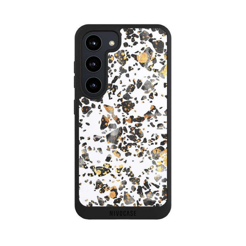 Galaxy S23 NIVOpure Gold Speckled Terrazzo