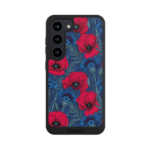 Samsung Galaxy S23 NIVOpure Poppies and Cornflowers on Blue