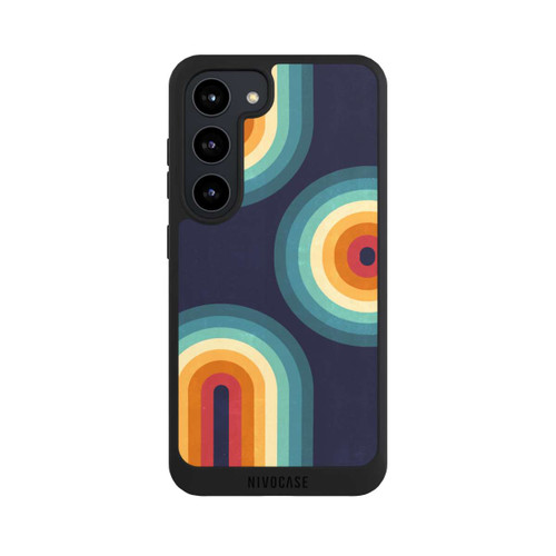 Samsung Galaxy S23 NIVOpure Double Rainbow on Blue