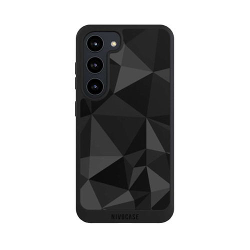 Samsung Galaxy S23 NIVOpure Motif Polygone Noir