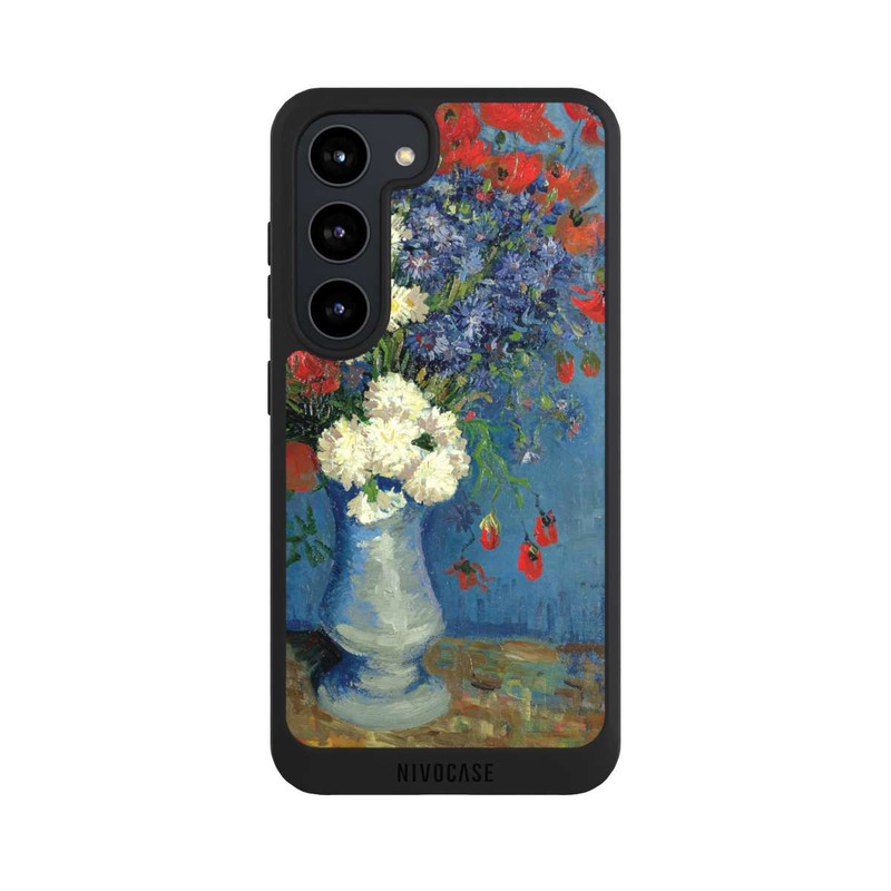 Galaxy S23 NIVOpure Stillleben Vase mit Kornblumen und Mohnblumen von Vincent Van Gogh
