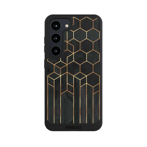 Samsung Galaxy S23 NIVOpure Schwarze Sechsecke