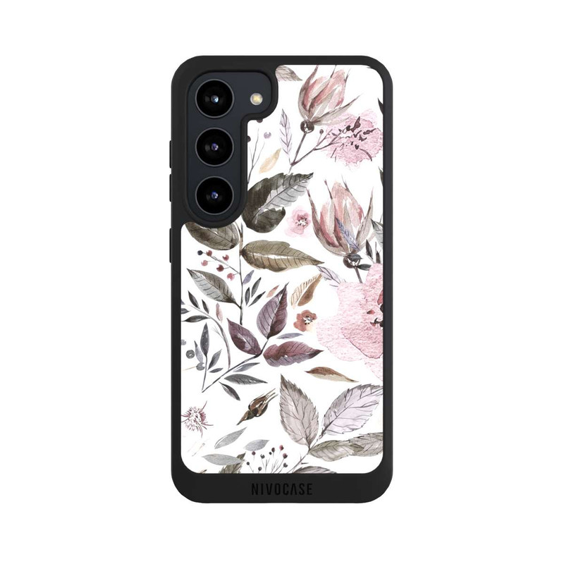 Galaxy S23 NIVOpure Aquarelle Brown Rose Flowers